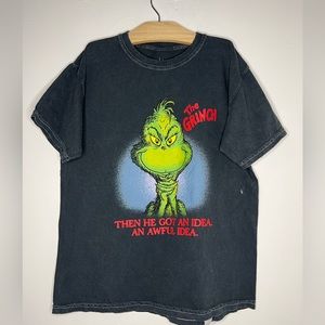 The Grinch Boys Charcoal T-shirt size 9/10
